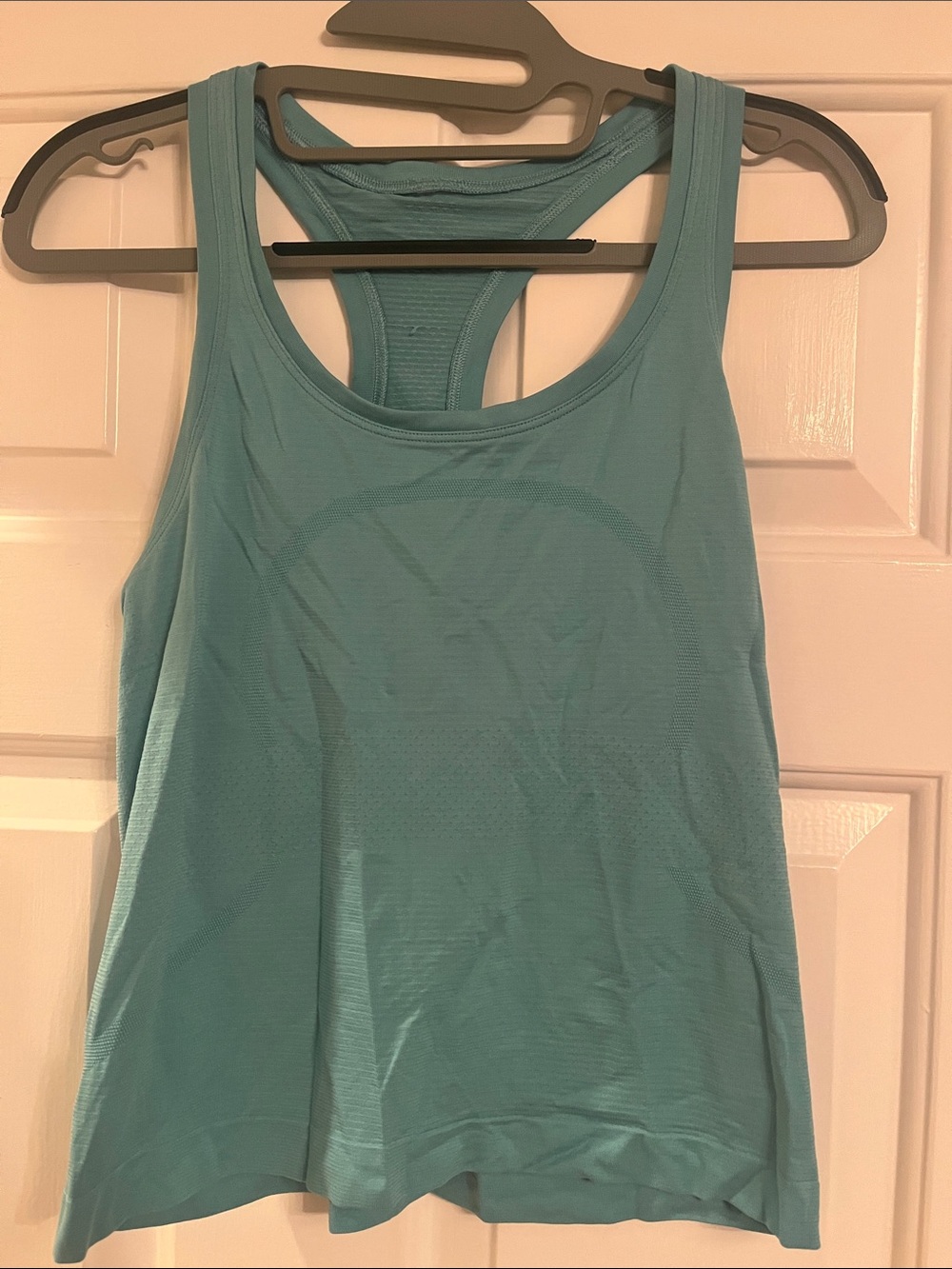 Size 6 (no tag) EUC Light Teal Racerback Tank Top - Women